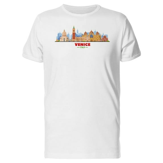 Illustration Of Venice City T-Shirt Men -Image by Shutterstock, Male 3X-Large