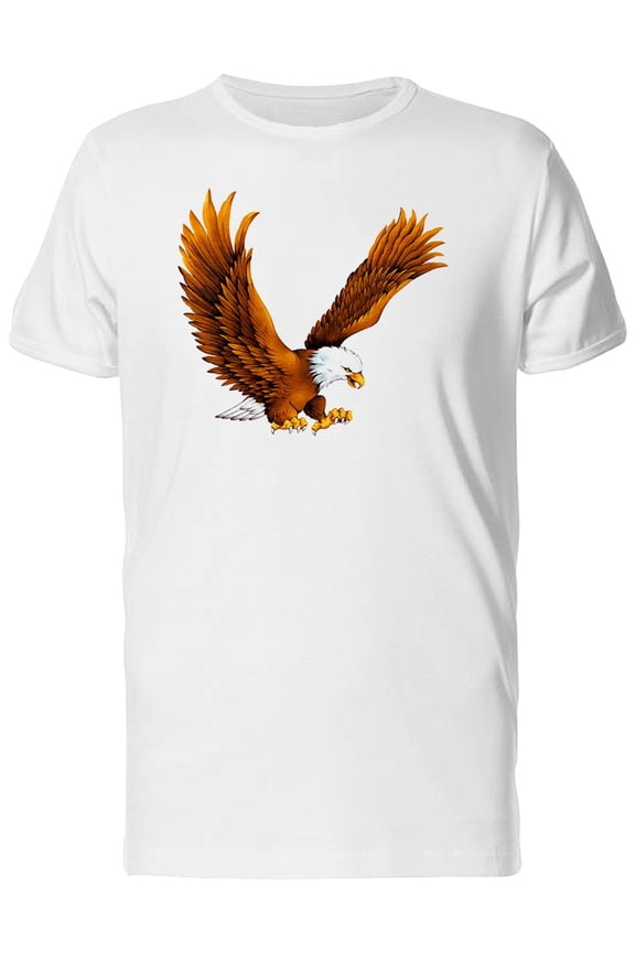 Illustration Of White Head Eagle T-Shirt Men -Image by Shutterstock, Male Medium