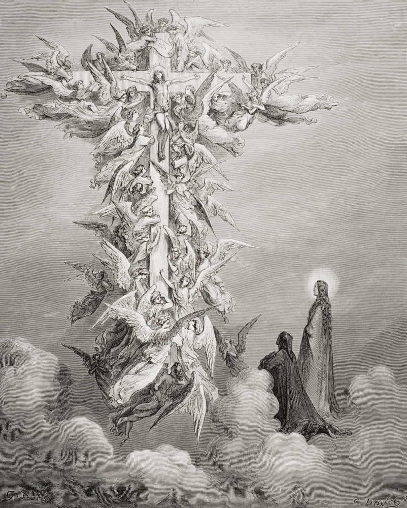 Illustration For Paradiso By Dante Alighieri Canto Xiv Lines 96 And 97 By Gustave Dore 1832-1883 French Artist And Illustrator Canvas Art - Ken Welsh Design Pics (26 x 32)