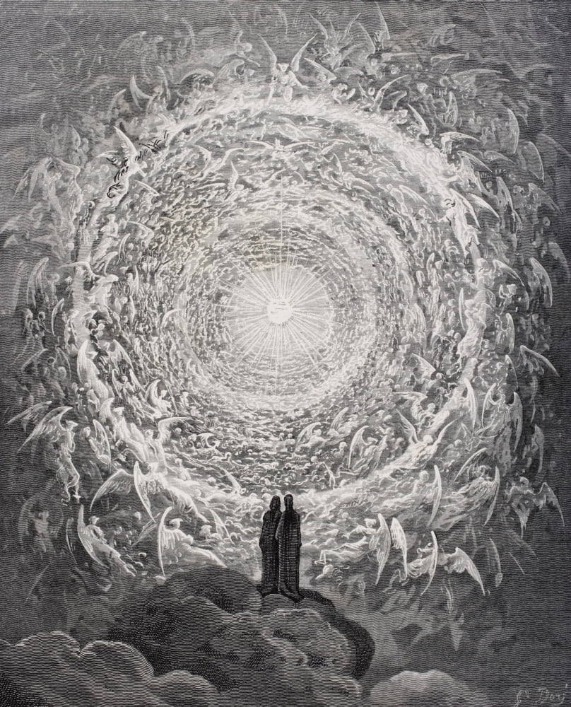 Illustration For Paradiso By Dante Alighieri Canto Xxxi Lines 1 To 3 By Gustave Dore 1832-1883 French Artist And Illustrator Canvas Art - Ken Welsh Design Pics (13 x 16)