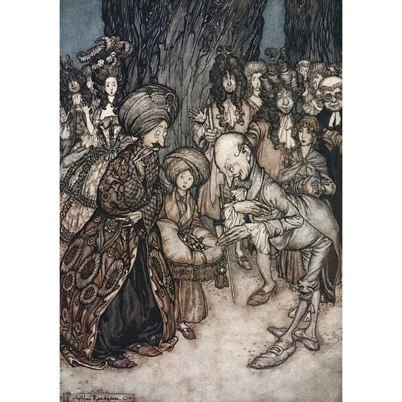 Illustration, Peter Pan In Kensington Gardens Print By ® The Sharp Illustration Collection Mary Evans Picture Library