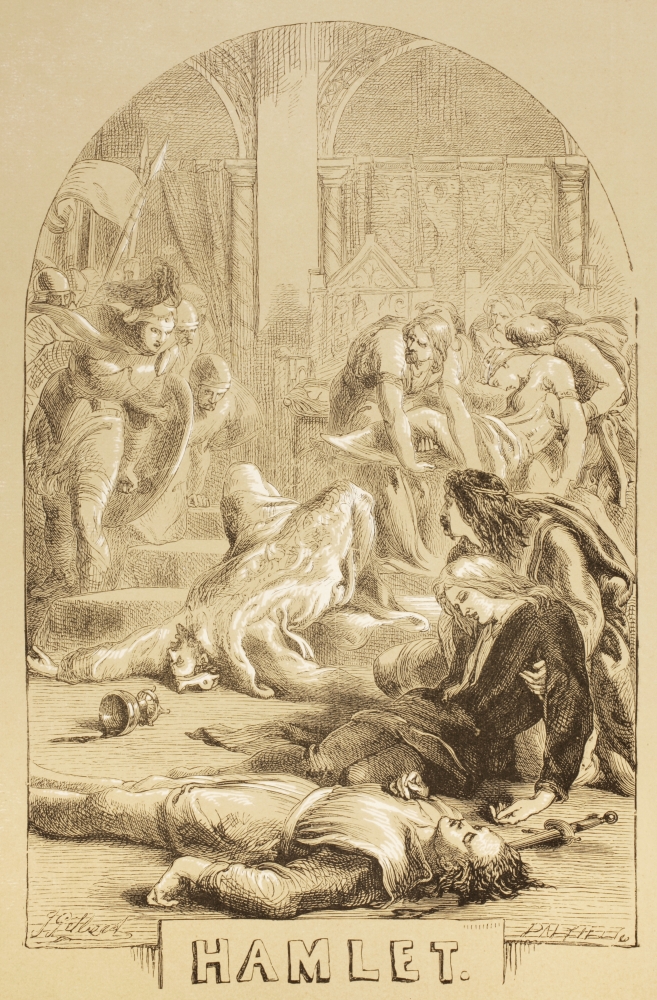 Illustration By Sir John Gilbert For Hamlet By William Shakespeare From The Illustrated Library Shakspeare Published London 1890 Canvas Art - Ken Welsh Design Pics (11 x 18)