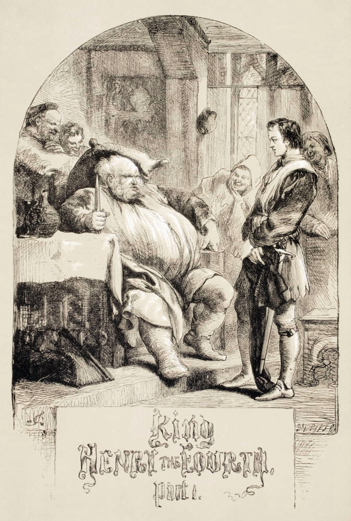 Illustration By Sir John Gilbert For King Henry Iv Part One By William Shakespeare From The Illustrated Library Shakspeare Published London 1890 Canvas Art - Ken Welsh Design Pics (24 x 36)
