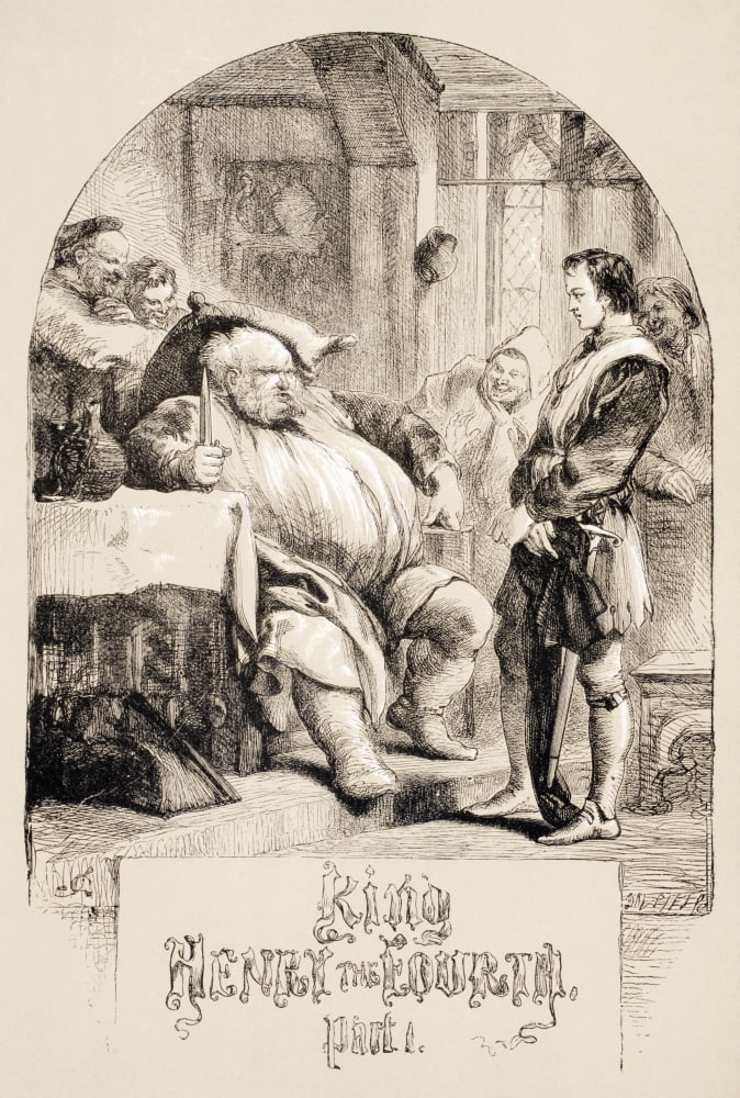 Illustration By Sir John Gilbert For King Henry Iv Part One By William Shakespeare From The Illustrated Library Shakspeare Published London 1890 Canvas Art - Ken Welsh Design Pics (12 x 18)
