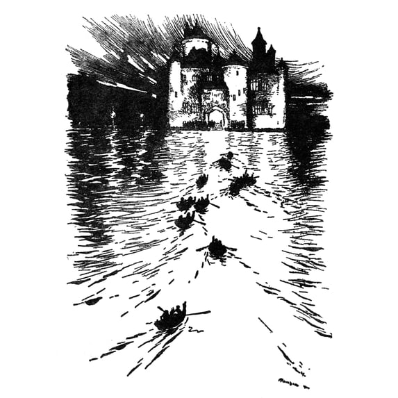 Illustration, The Twelve Dancing Princesses Print By ® The Sharp Illustration Collection Mary Evans Picture Library