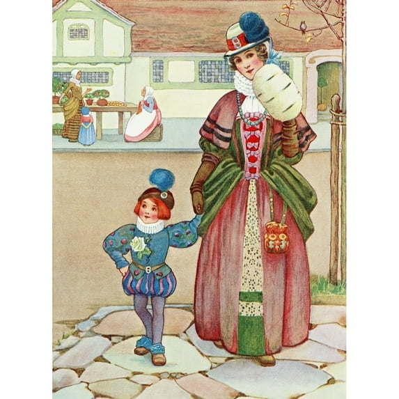 Illustration To The Poem Difference From The Book Childhood By Millicent And Githa Sowerby Published 1907 by Hilary Jane Morgan / Design