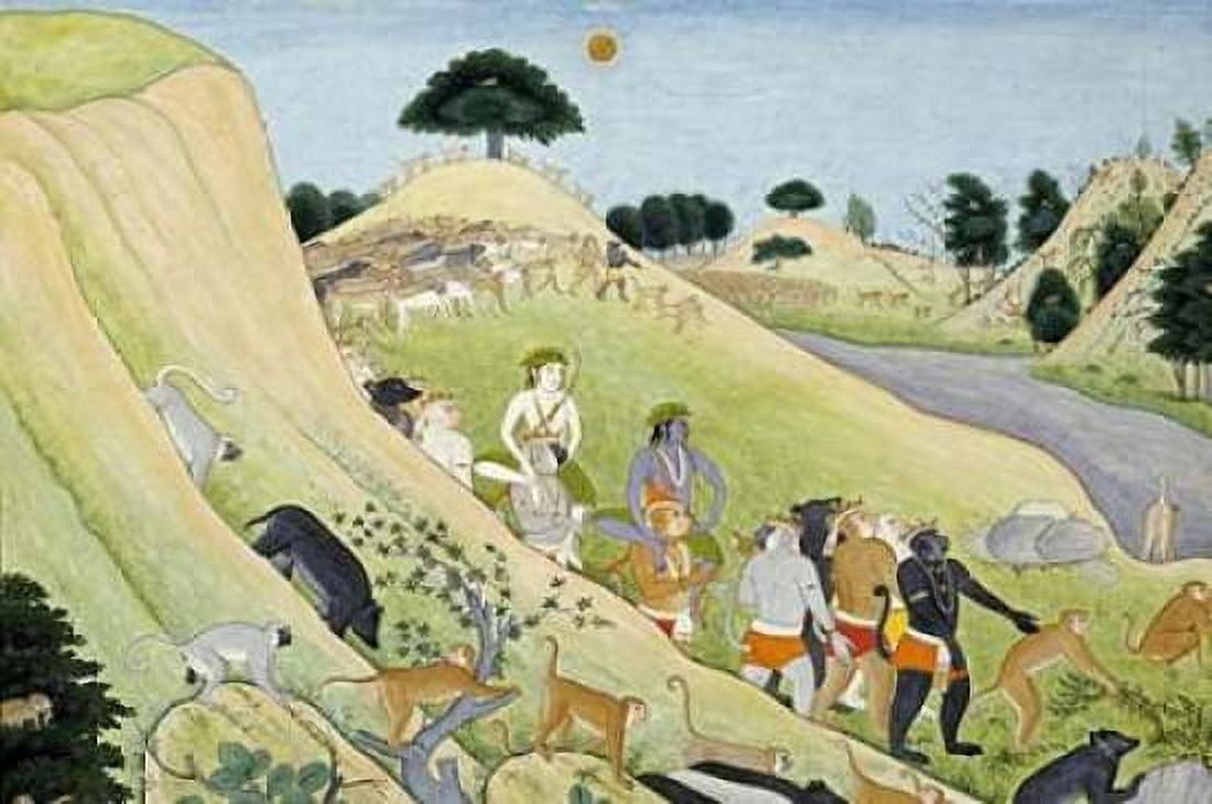 Illustration To The Ramayana Canvas Art - Tehri-Garwhal (24 x 36)
