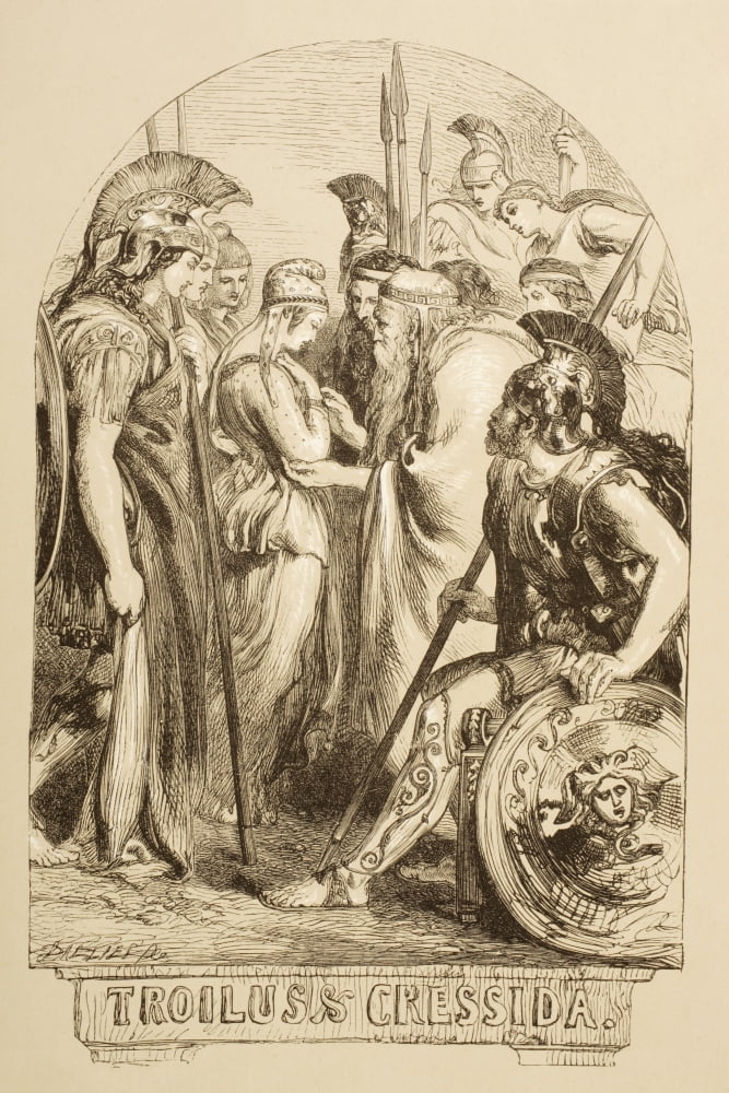 Illustration For Troilus & Cressida By William Shakespeare From The Illustrated Library Shakspeare Published London 1890 Canvas Art - Ken Welsh Design Pics (12 x 18)