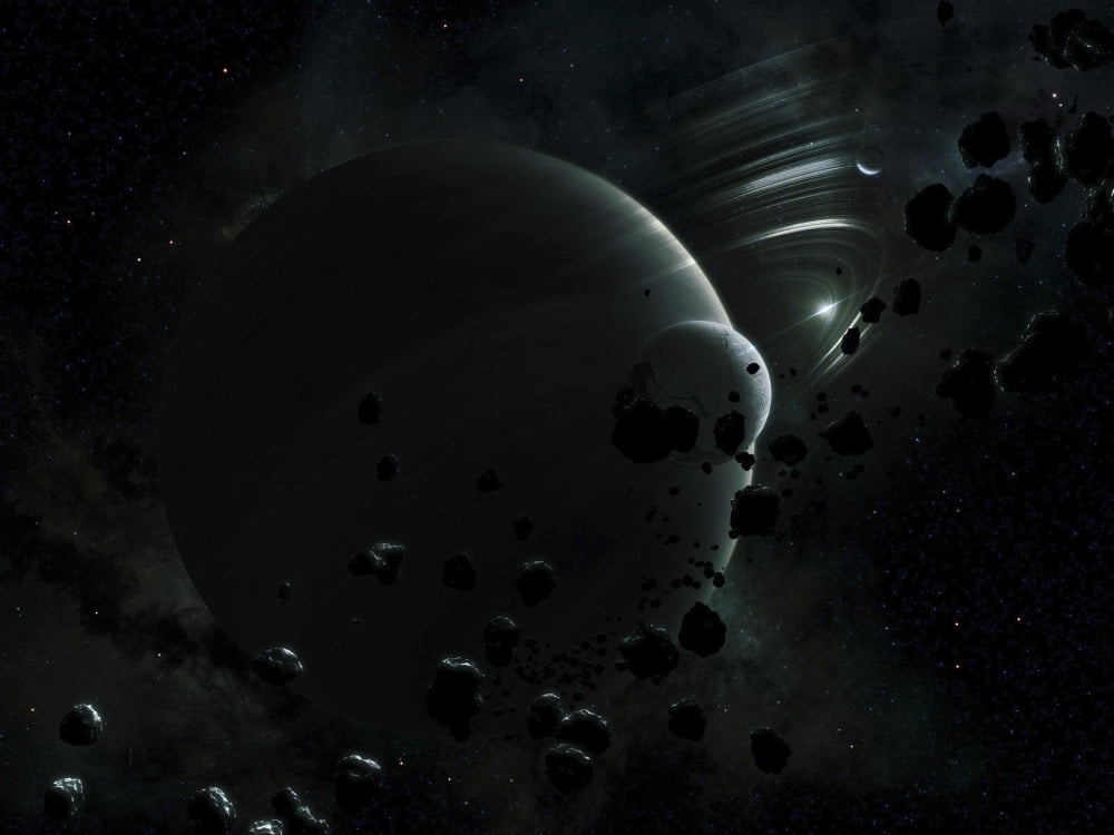 Illustration of Tyche a hypothetical planet that could exist within the Oort Cloud in our solar system Canvas Art - Kevin LafinStocktrek Images (17 x 13)