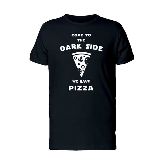Illustration With Pizza Slice And Text Tee Men's -Image by Shutterstock