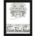 thumbnail image 1 of Illustration for the book Russian school of painting, Illustration for the epic Sadko - a rich guest 28x34 Large Black Ornate Wood Framed Canvas Art by Ivan Bilibin, 1 of 2