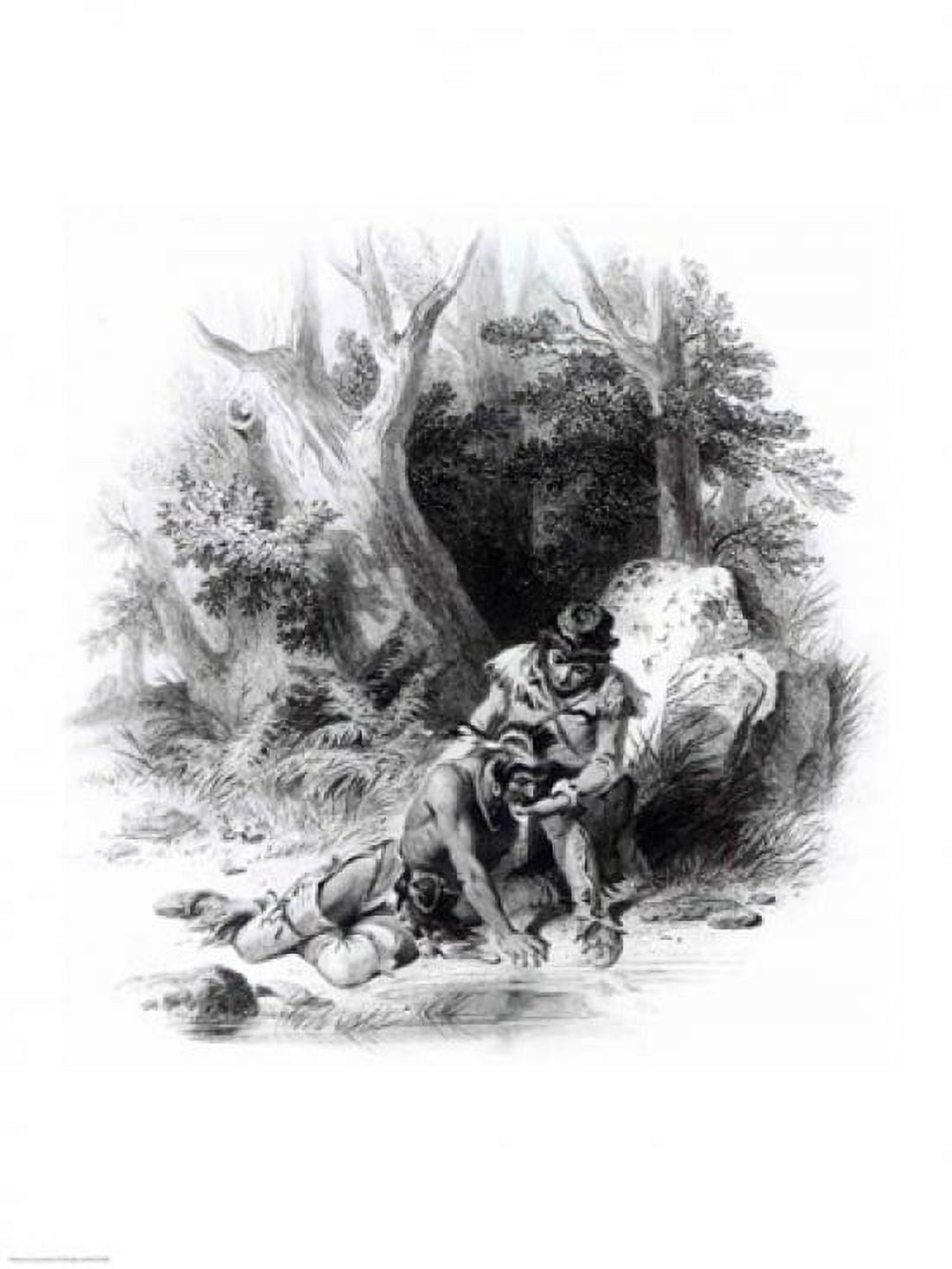 Illustration from The Last of the Mohicans Canvas Art - (24 x 36)