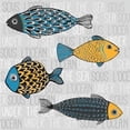 thumbnail image 1 of Illustration of Nautical Fishs Poster Print by Atelier B Art Studio, 1 of 2