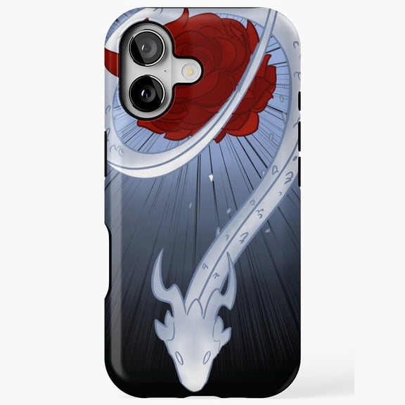Illustration of a Lindworm Scandinavian Dragon Mythical Serpent Beast iPhone Tough Case