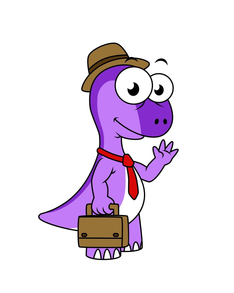Illustration of a Pachycephalosaurus businessman Canvas Art - Stocktrek Images (26 x 32)