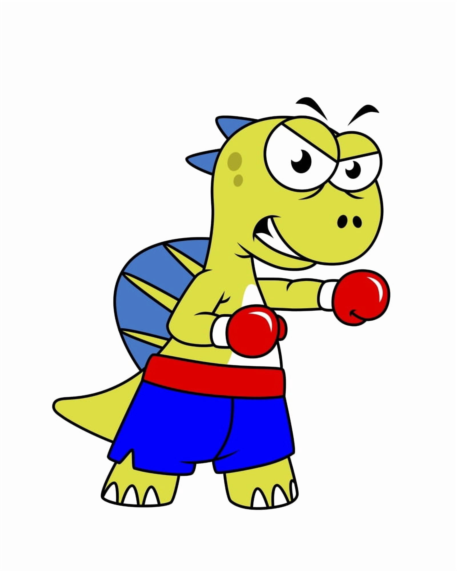 Illustration of a Spinosaurus boxing Canvas Art - Stocktrek Images (26 x 32)