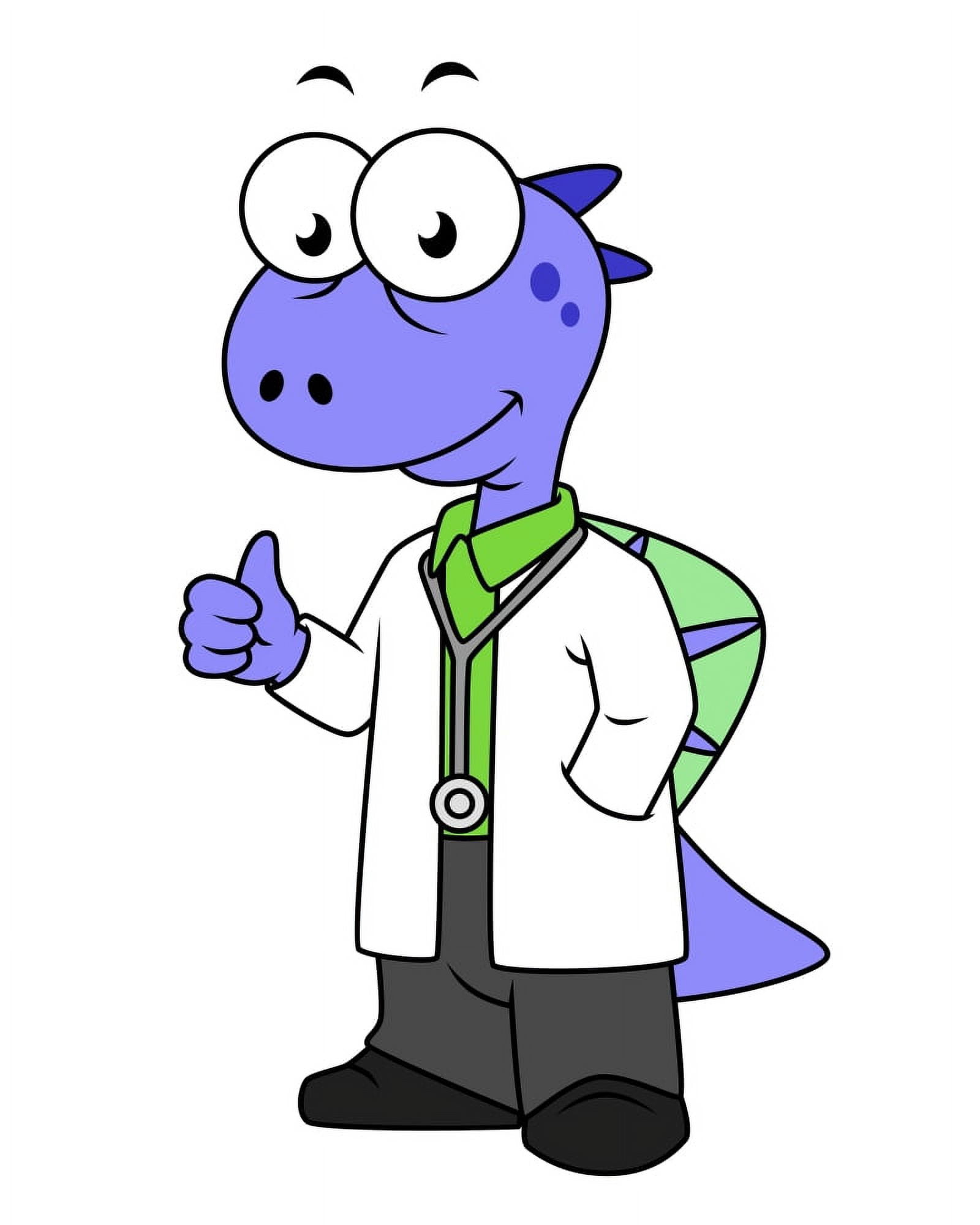 Illustration of a Spinosaurus doctor Canvas Art - Stocktrek Images (13 x 16)