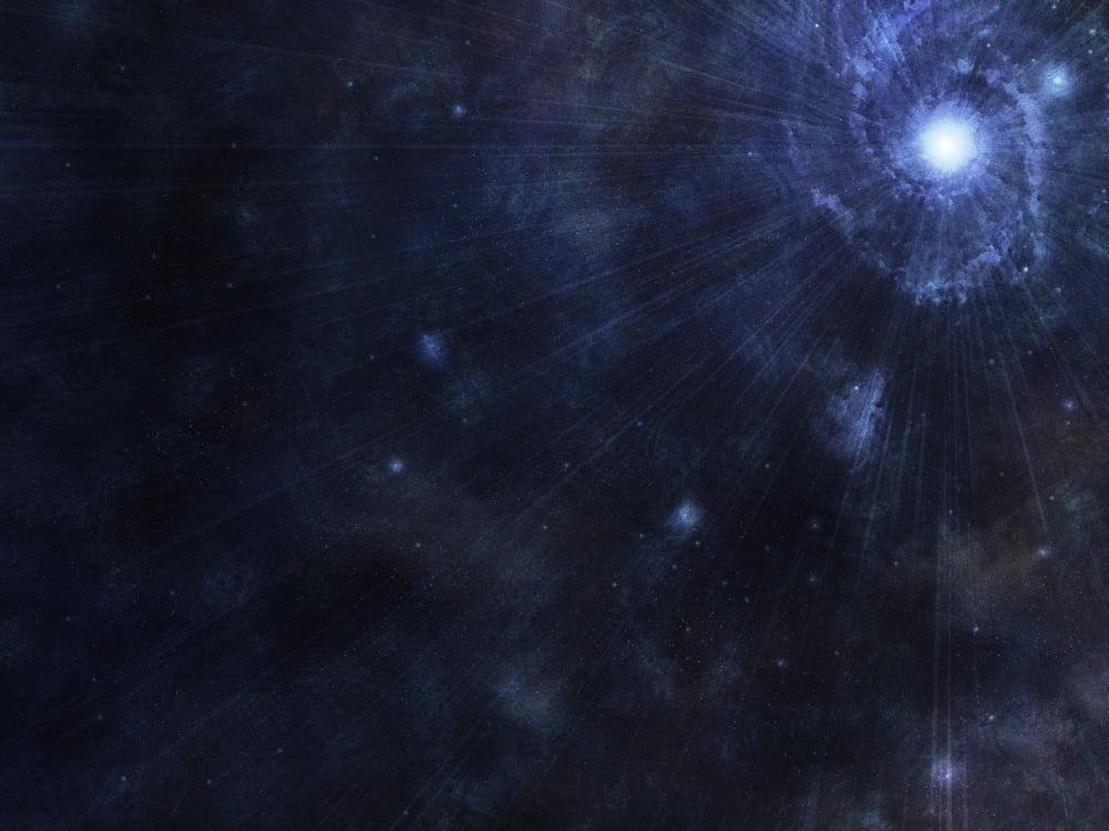 Illustration of a bright star in outer space Canvas Art - Vlad GerasimovStocktrek Images (33 x 25)