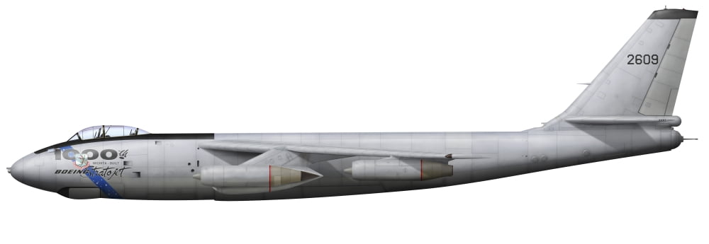 Illustration of a commemorative Boeing B-47E Stratojet Canvas Art - InkwormStocktrek Images (24 x 9)