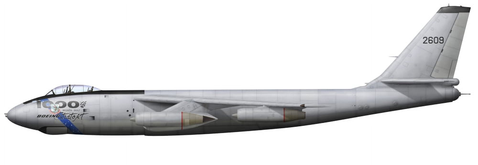 Illustration of a commemorative Boeing B-47E Stratojet Canvas Art - InkwormStocktrek Images (48 x 17)
