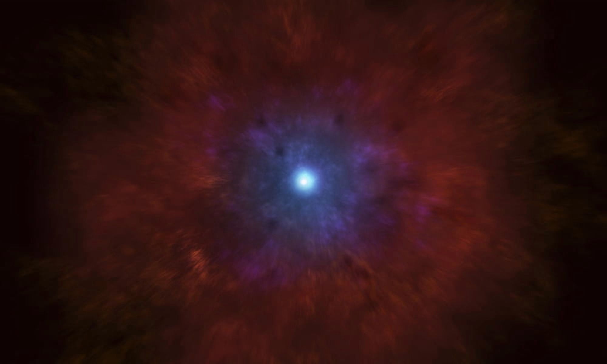 Illustration of a massive star going supernova Canvas Art - Fahad SulehriaStocktrek Images (19 x 11)