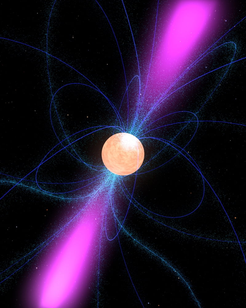 Illustration of a pulsar Canvas Art - Stocktrek Images (25 x 31)