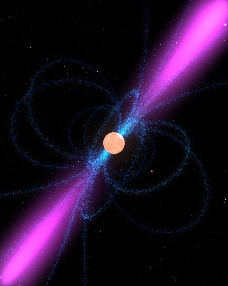 Illustration of a pulsar Canvas Art - Stocktrek Images (25 x 31)