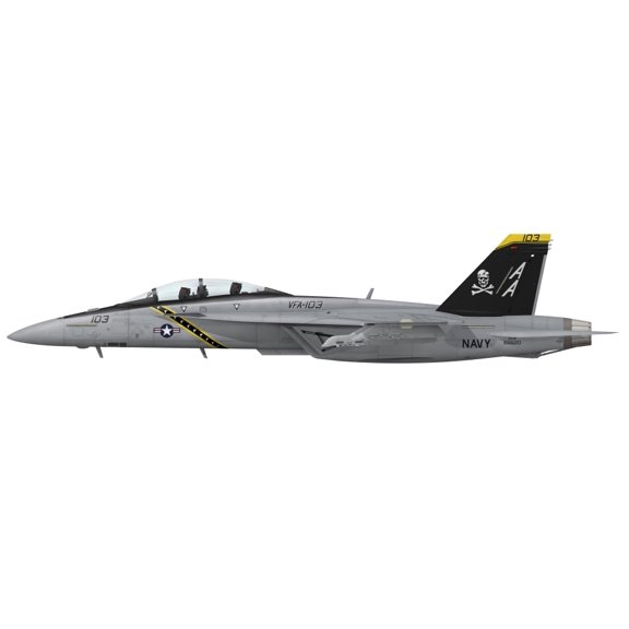 Illustration of an FA-18F Super Hornet Canvas Art - InkwormStocktrek Images (26 x 8)