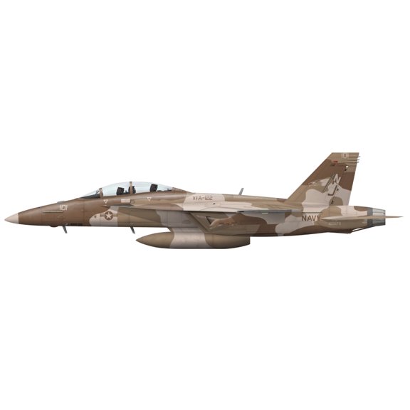 Illustration of an FA-18F Super Hornet Canvas Art - InkwormStocktrek Images (27 x 8)