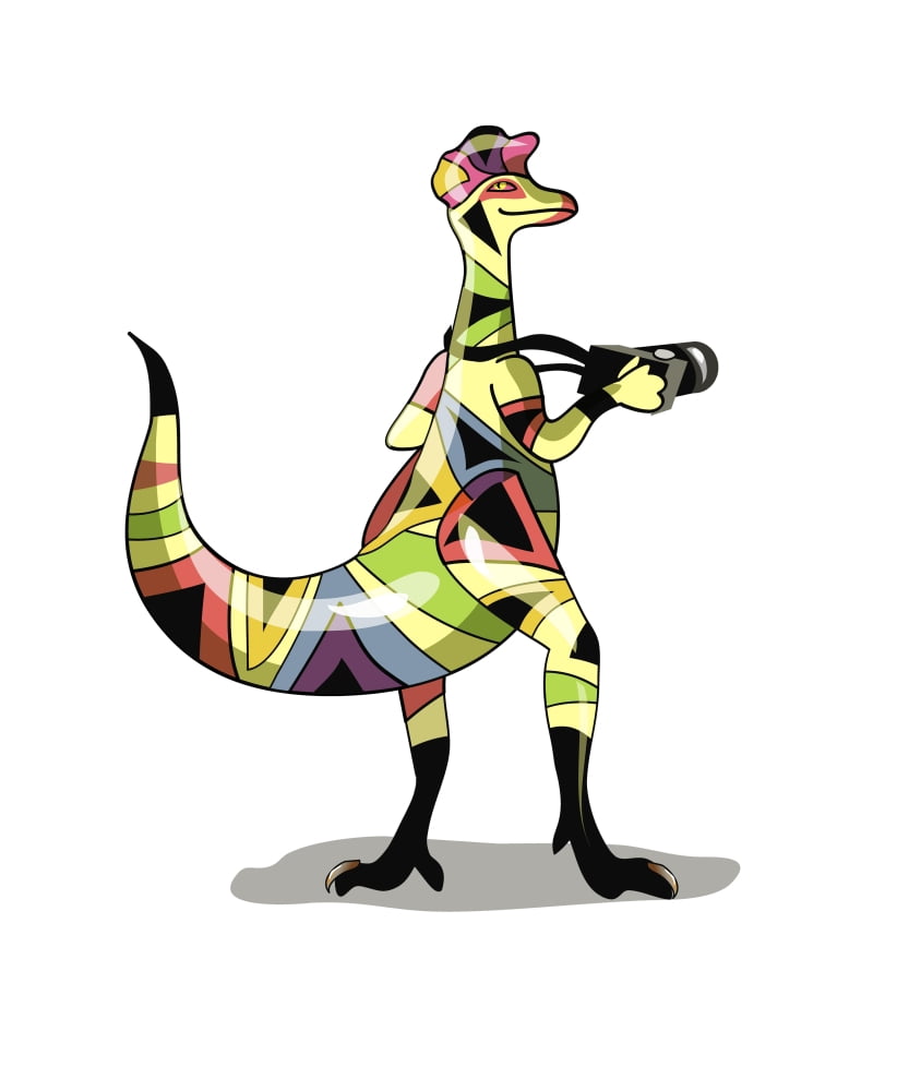 Illustration of an Iguanodon photographer Canvas Art - Stocktrek Images (26 x 32)
