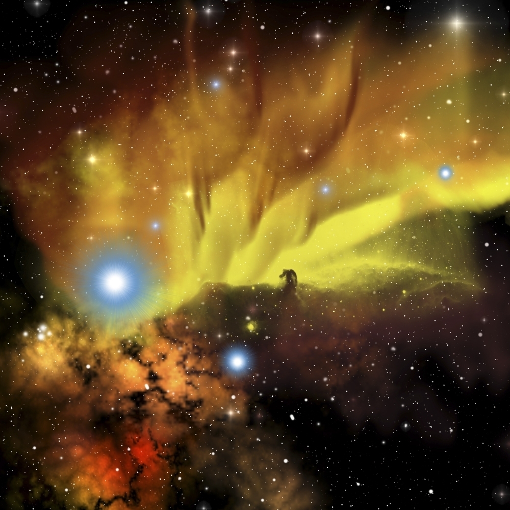 Illustration of the Horsehead Nebula Poster Print