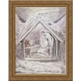 thumbnail image 1 of Illustration to Milton`s On the Morning of Christ`s Nativity 20x24 Gold Ornate Wood Framed Canvas Art by Blake, William, 1 of 2