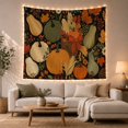 thumbnail image 1 of Illustrative Arrangement Elements With Autumn Variety Pumpkins, Mystical Fantasy for Space Lovers, Wall Decor, Halloween Gift, Tapestry Wall Hanging for Dorm and Living Room, 1 of 7