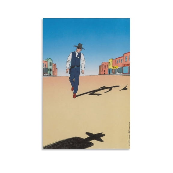 Illustrator Guy Billout Painting Poster Wall Art Picture Painting Poster Canvas Print Posters Artworks Bedroom Living Room Decor 24x36inch(60x90cm)