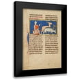 thumbnail image 1 of Illustrator, Unknown 13th Century 17x24 Black Modern Framed Museum Art Print Titled - Amos and Three Goats, 1 of 5