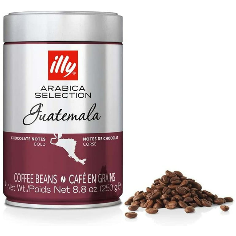 illy Arabica Selections Guatemala Whole Bean Coffee, 100% Arabica Bean Single Origin Coffee, Complex & Bold Taste, Notes of Chocolate, No