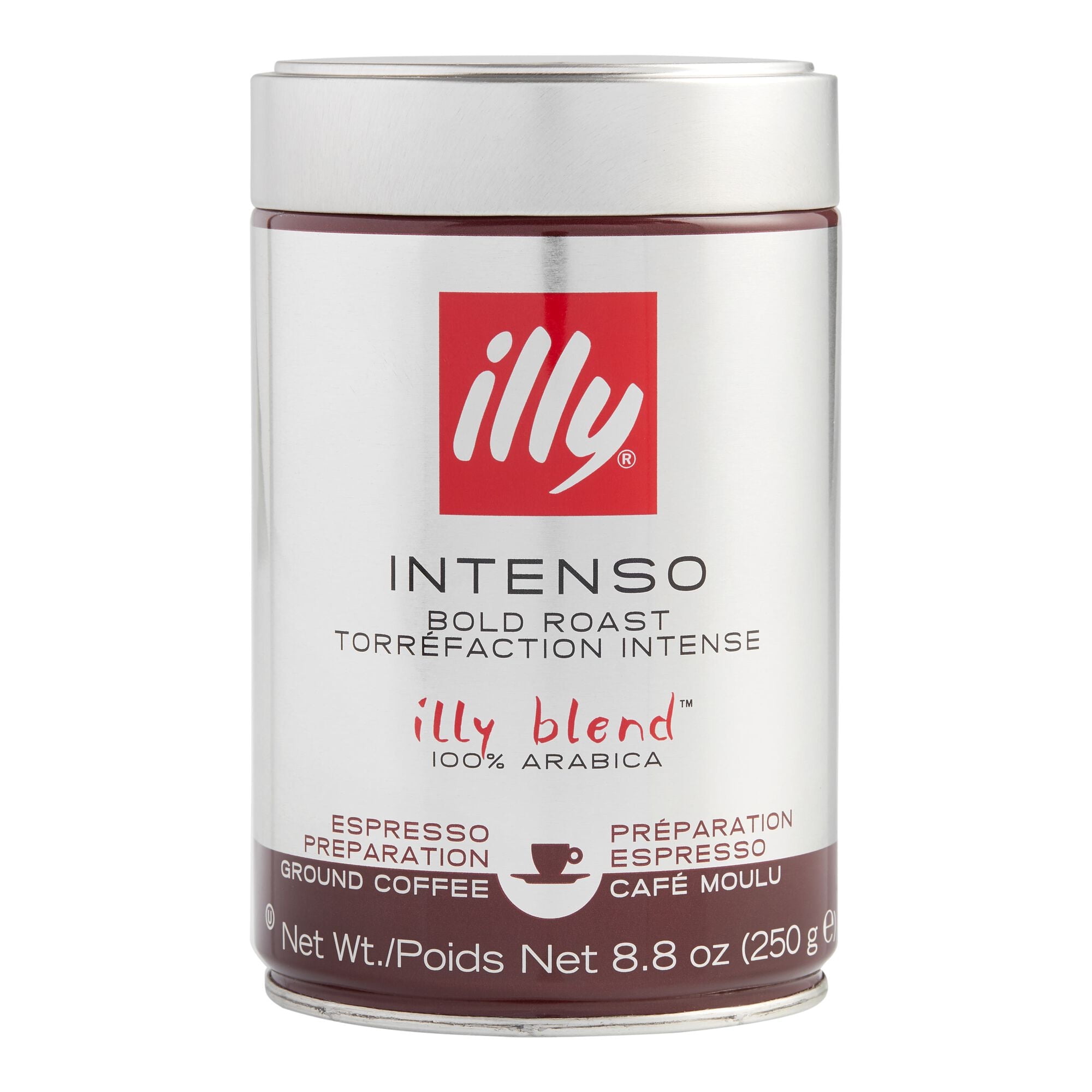 Illy Caffe Coffee - Dark Roast - Ground - 8.8 Oz - Case of 6