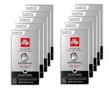 Illy Espresso Forte Coffee, Extra Bold Roast, 10 Pack