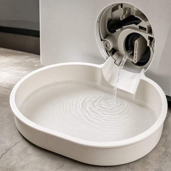 Ilmart Washing Machine Water Catch Tray, Drip Pan for Front Load Washer, 7.9x5.9x1.8-Inch, Plastic Drainage Collector for Laundry Room Floor