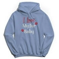 thumbnail image 1 of Ilovemyfurbaby Humor Graphic Light Blue Men's Crewneck Sweatshirt Hoodie, 1 of 1
