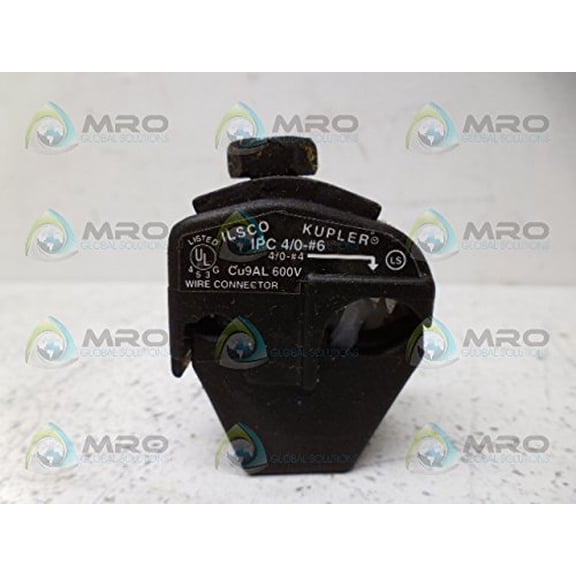 ILSCO KUP-L-Tap Insulation Piercing Copper Connector Dual Rated Main Conductor Range 4/0-4 Tap Range 6-14 Tin Plated UL CSA (IPC-4/0-6)