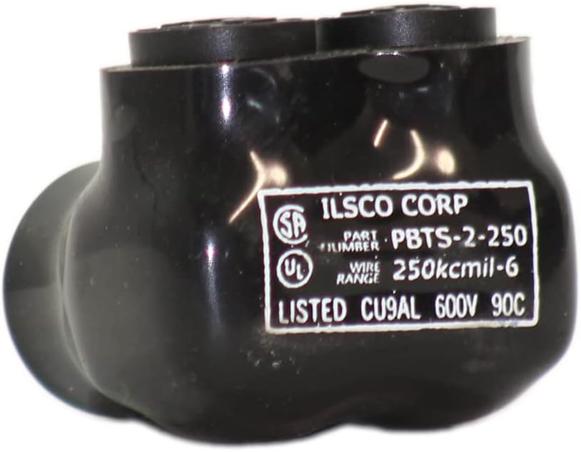 Ilsco PBTS-2-4 :: Multi-Tap Connector, 2 Port, 1 Side Entry, 14 to 4