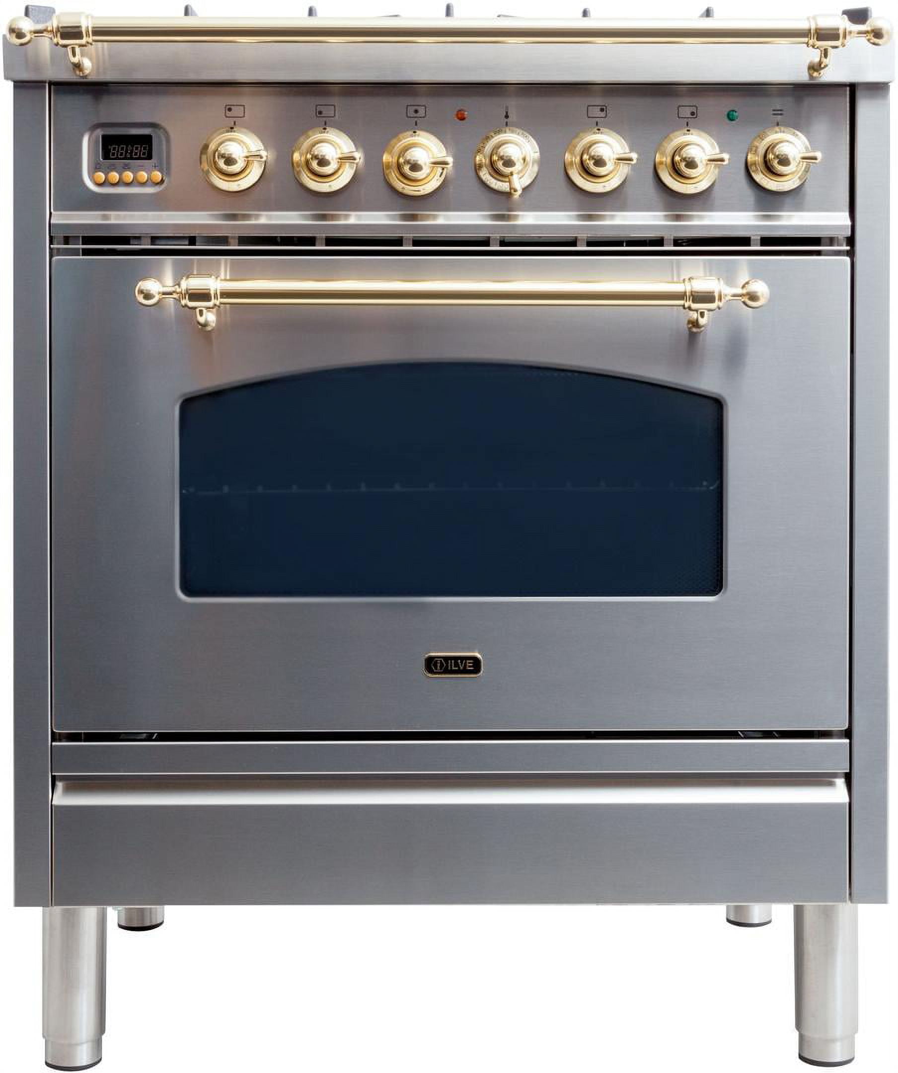 Ilve UPN76DMPILP Nostalgie Series 30 Inch Dual Fuel Convection