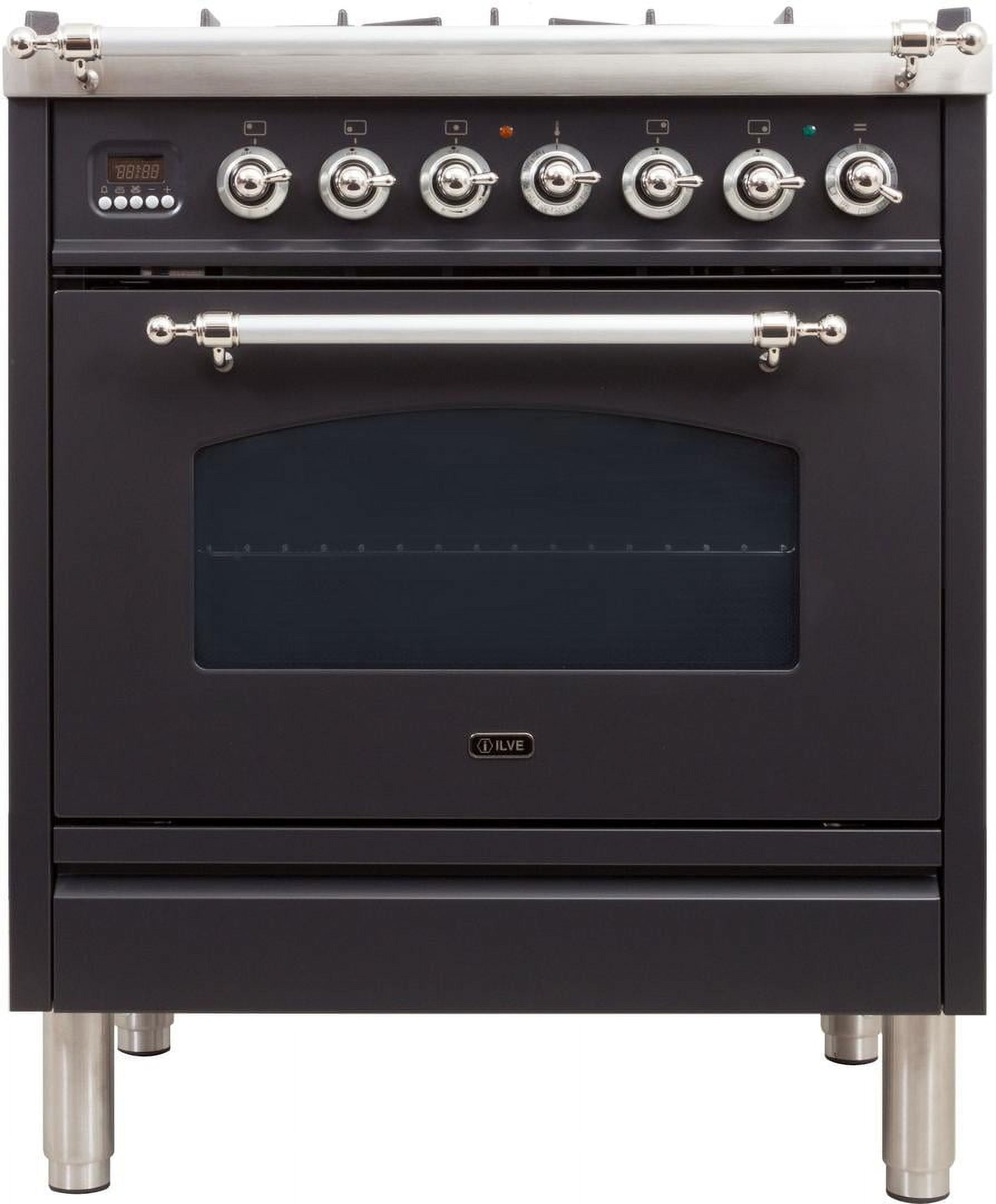 Ilve UPN76DMPNX Nostalgie Series 30 Inch Dual Fuel Convection