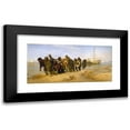 thumbnail image 1 of Ilya Efimovich Repin 24x13 Black Modern Framed Museum Art Print Titled - Barge Haulers on the Volga, 1 of 1