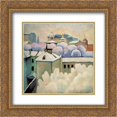 thumbnail image 1 of Ilya Mashkov 2x Matted 22x20 Gold Ornate Framed Art Print 'Urban winter landscape', 1 of 2