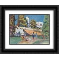 thumbnail image 1 of Ilya Mashkov 2x Matted 24x20 Black Ornate Framed Art Print 'Dulber. Sanatorium 'Krasnye Zori'', 1 of 2