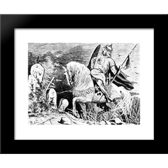 Ilya Muromets 20x24 Framed Art Print by Nesterov, Mikhail