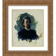 thumbnail image 1 of Ilya Repin 2x Matted 20x22 Gold Ornate Framed Art Print 'Head of a Man', 1 of 2