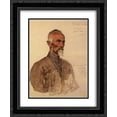 thumbnail image 1 of Ilya Repin 2x Matted 20x24 Black Ornate Framed Art Print 'Makar Simak (Plastun)', 1 of 2